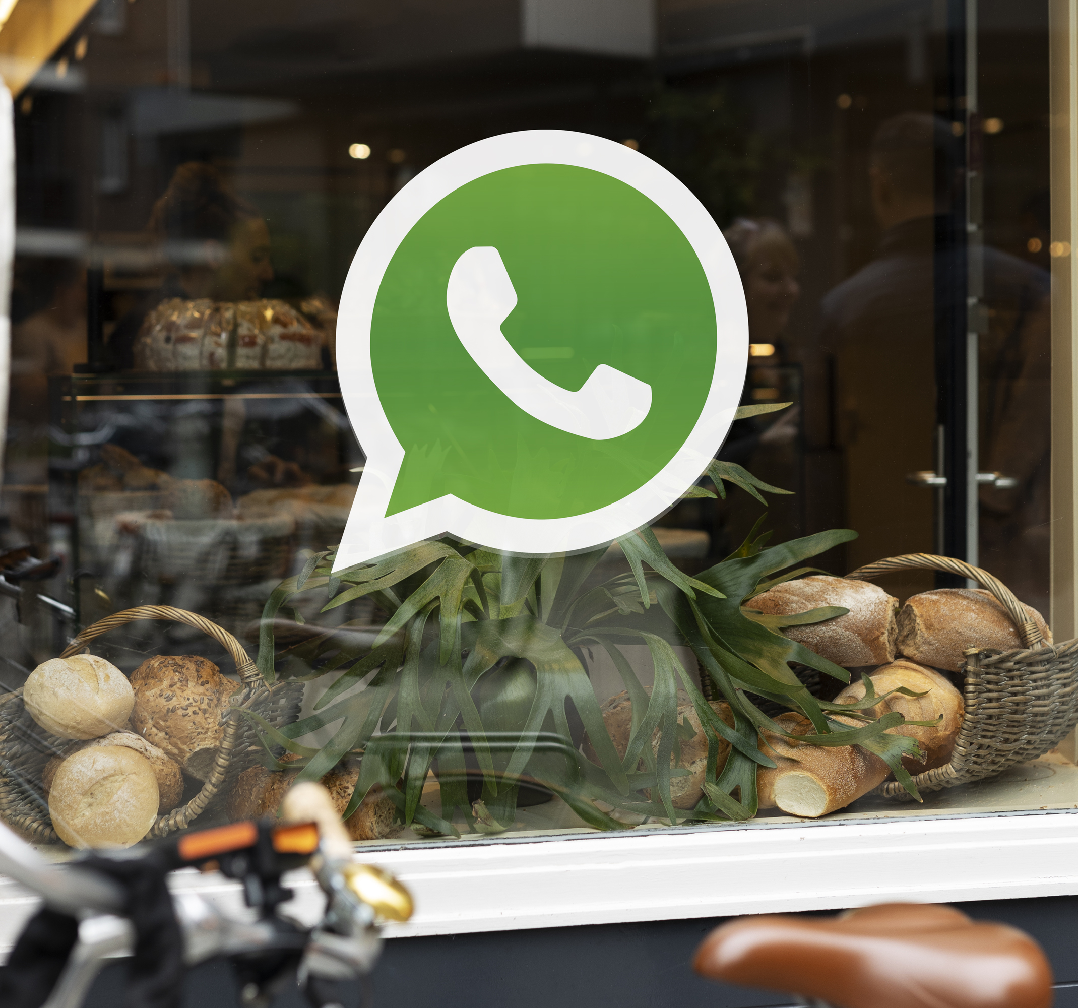 Whatsapp logo telefoon sticker