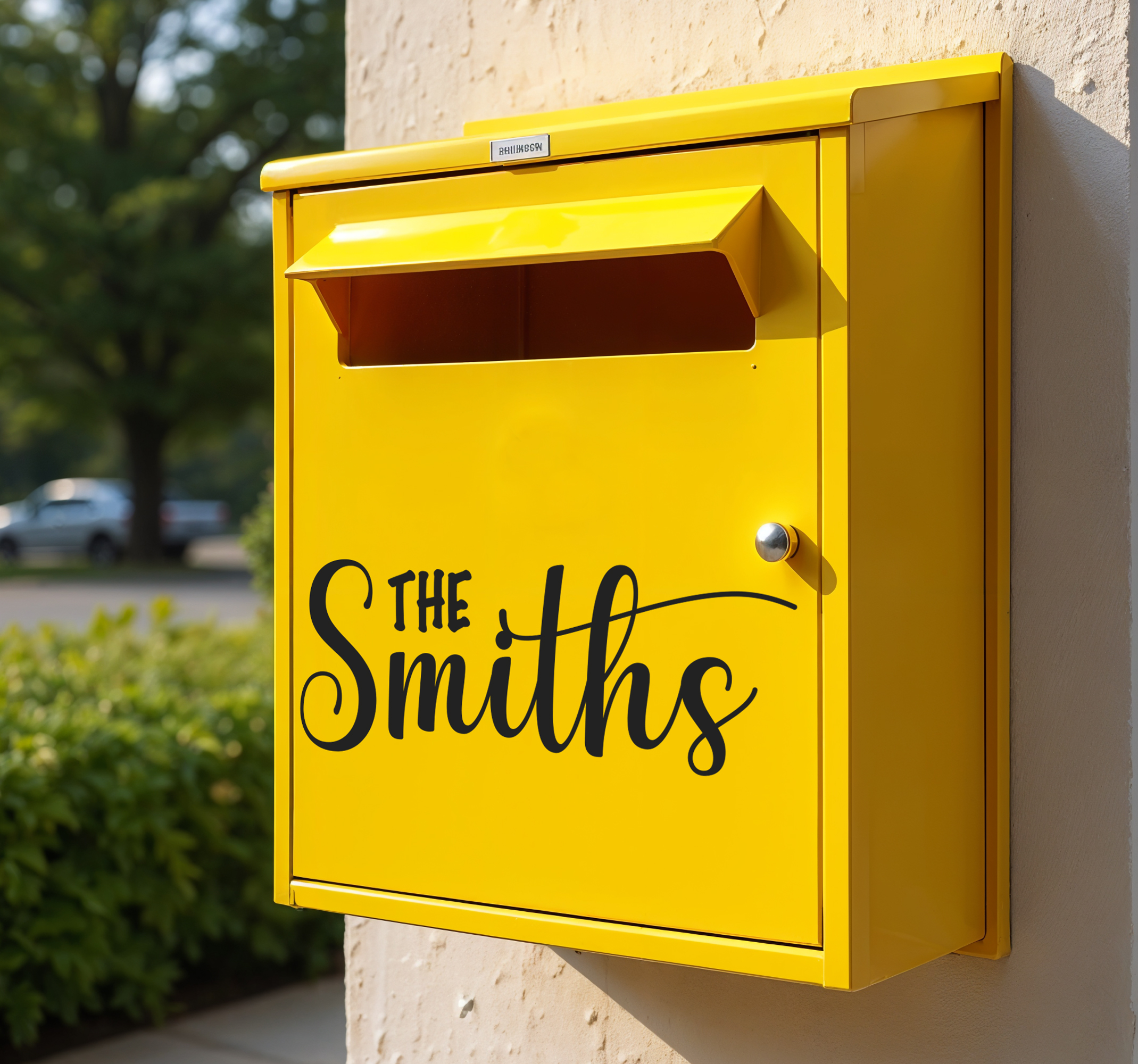 Mailboxnaam brievenbus sticker