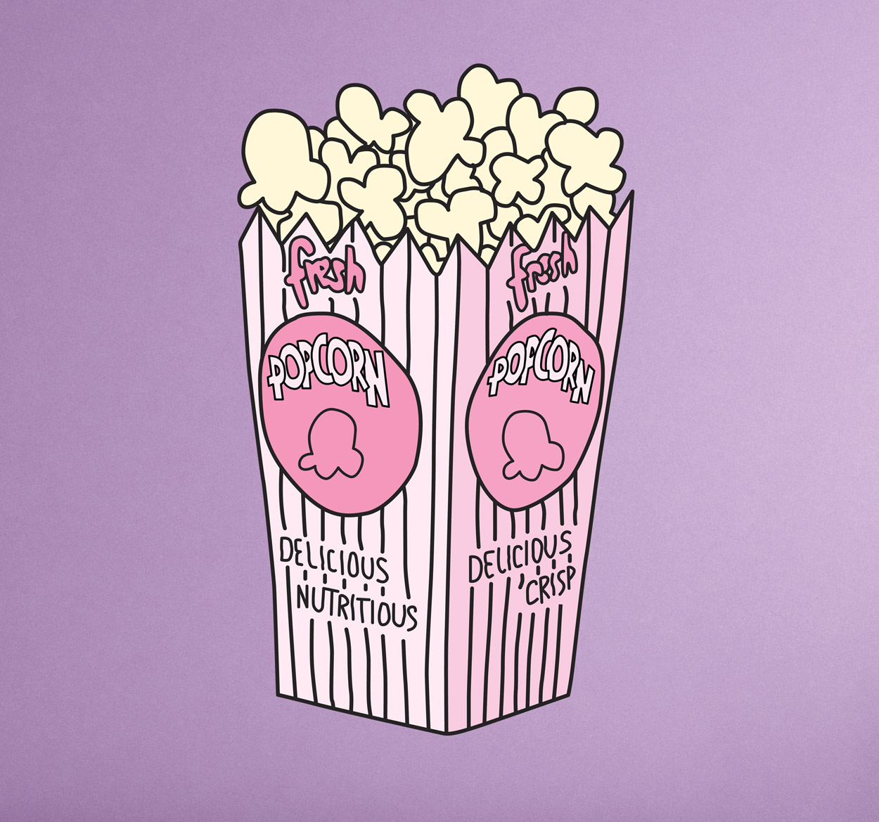 Sticker popcorn