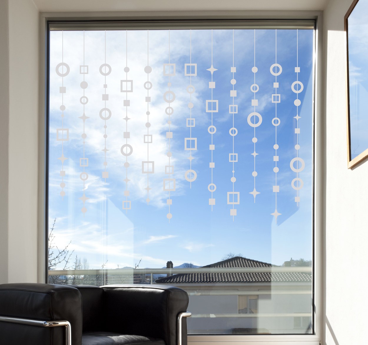 Abstracte Raamsticker