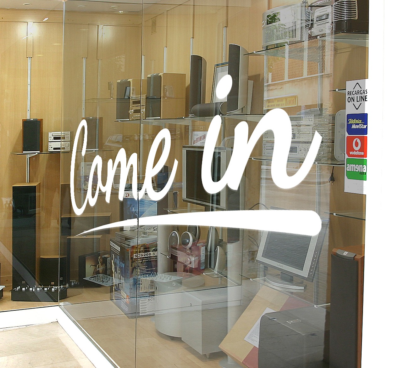 Kom binnen etalage sticker