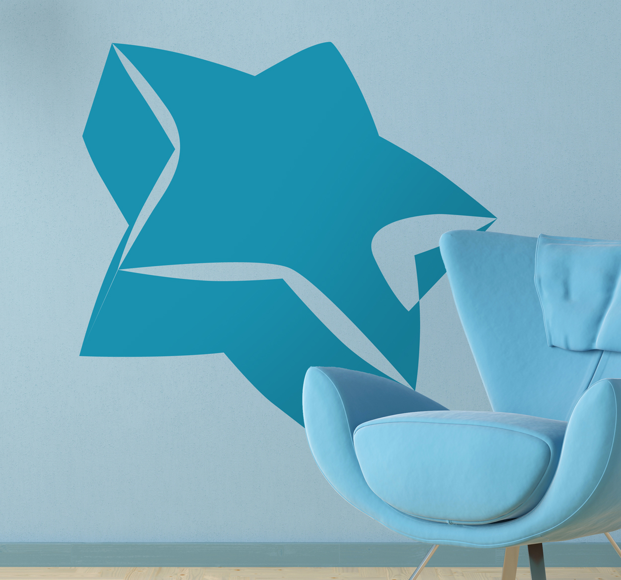 Sticker 5 punten ster