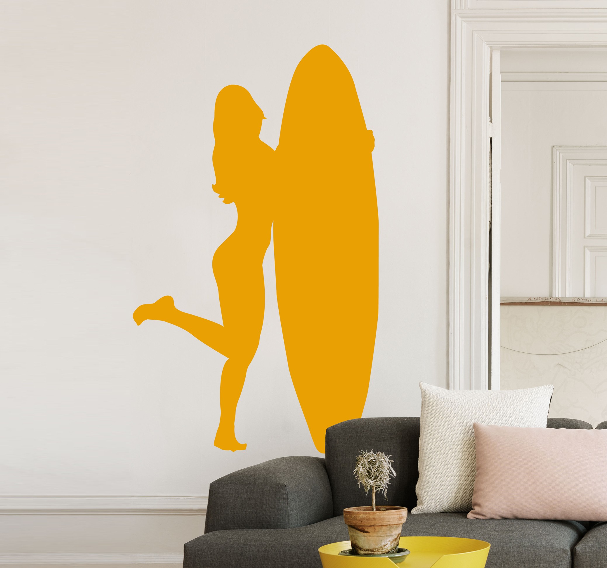 Muursticker Surfster