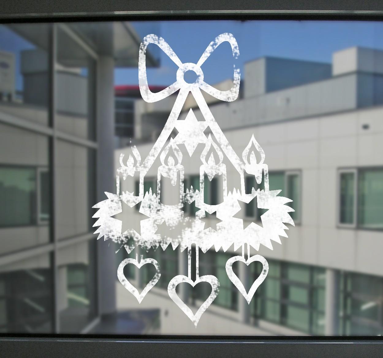 Kaars lamps kerstmis sticker