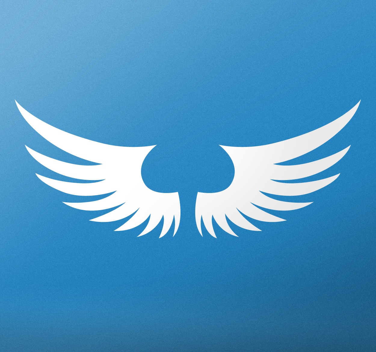 Muursticker Decoratieve Engelenvleugels