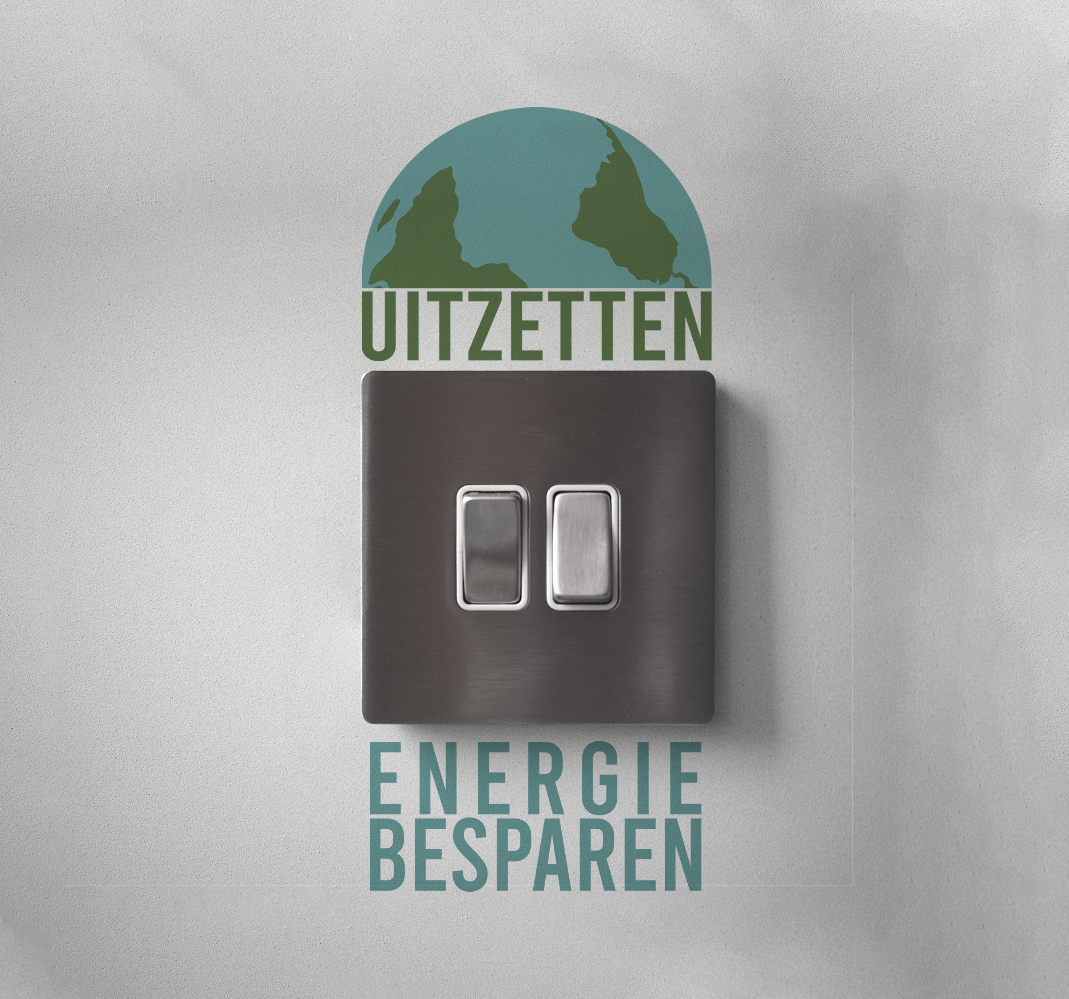 Muursticker stopcontact energie besparen