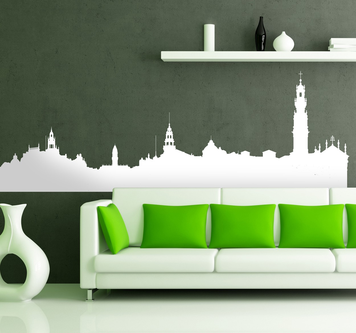 Porto Skyline Muursticker