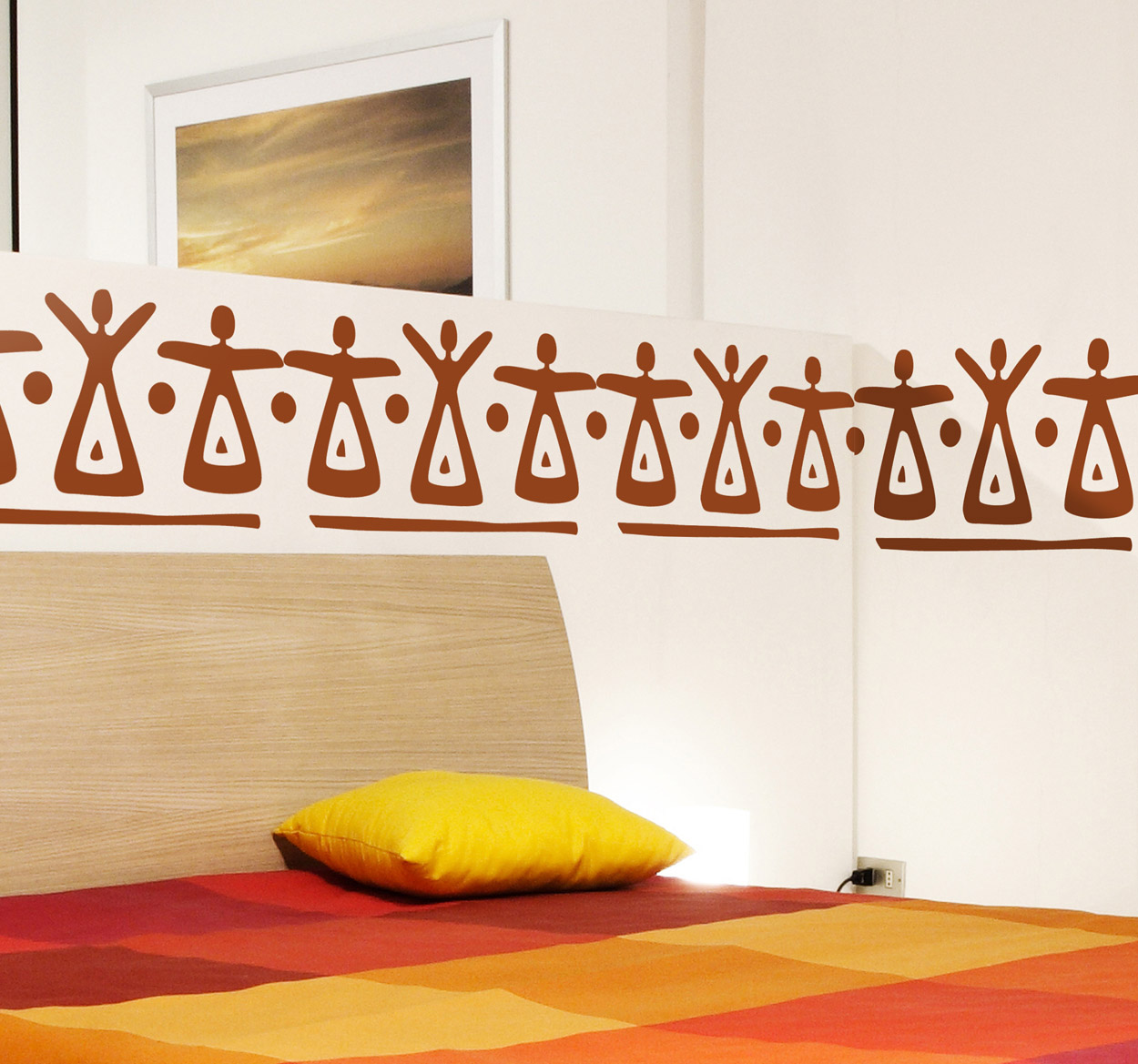 Muursticker Afrikaanse Vrouwen Silhouet