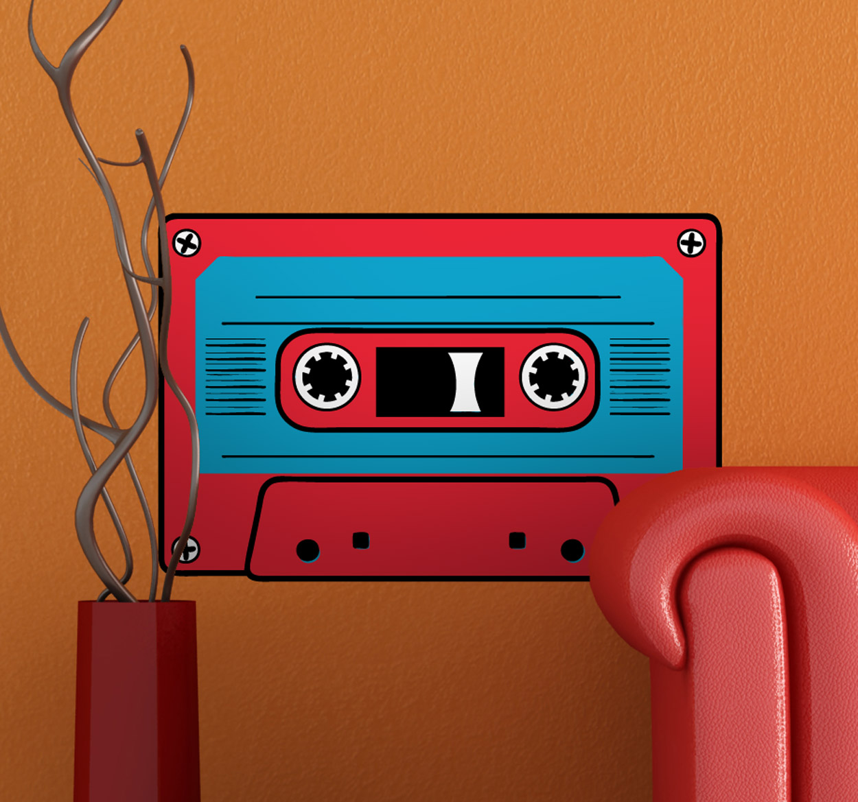 Stickers Cassette Bandje