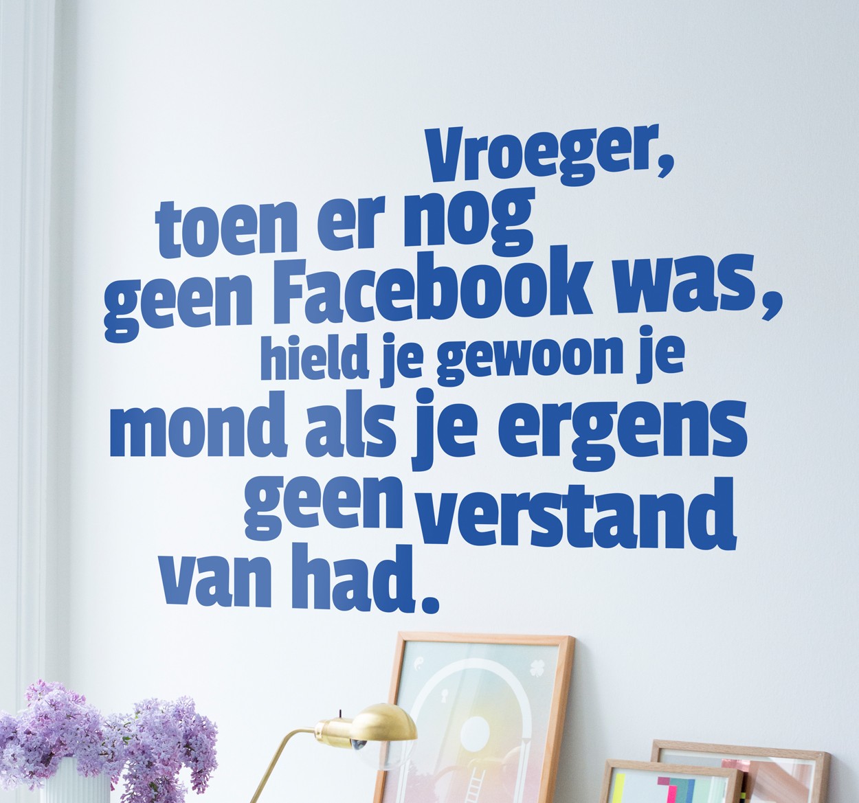Facebook mond houden grappige tekst sticker