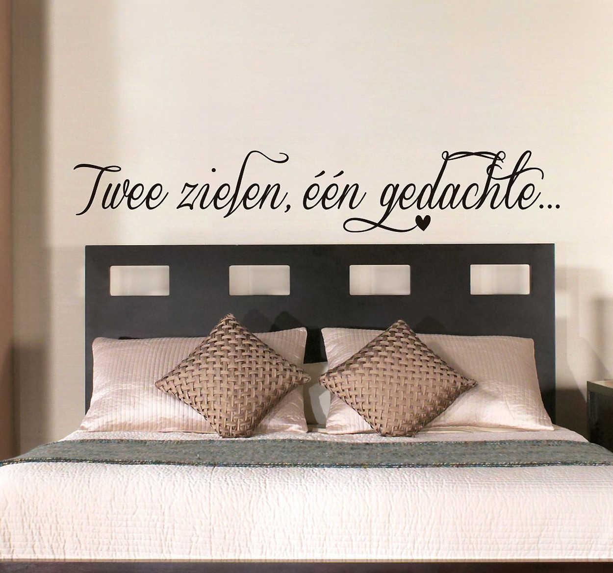 Twee zielen, één gedachte muursticker