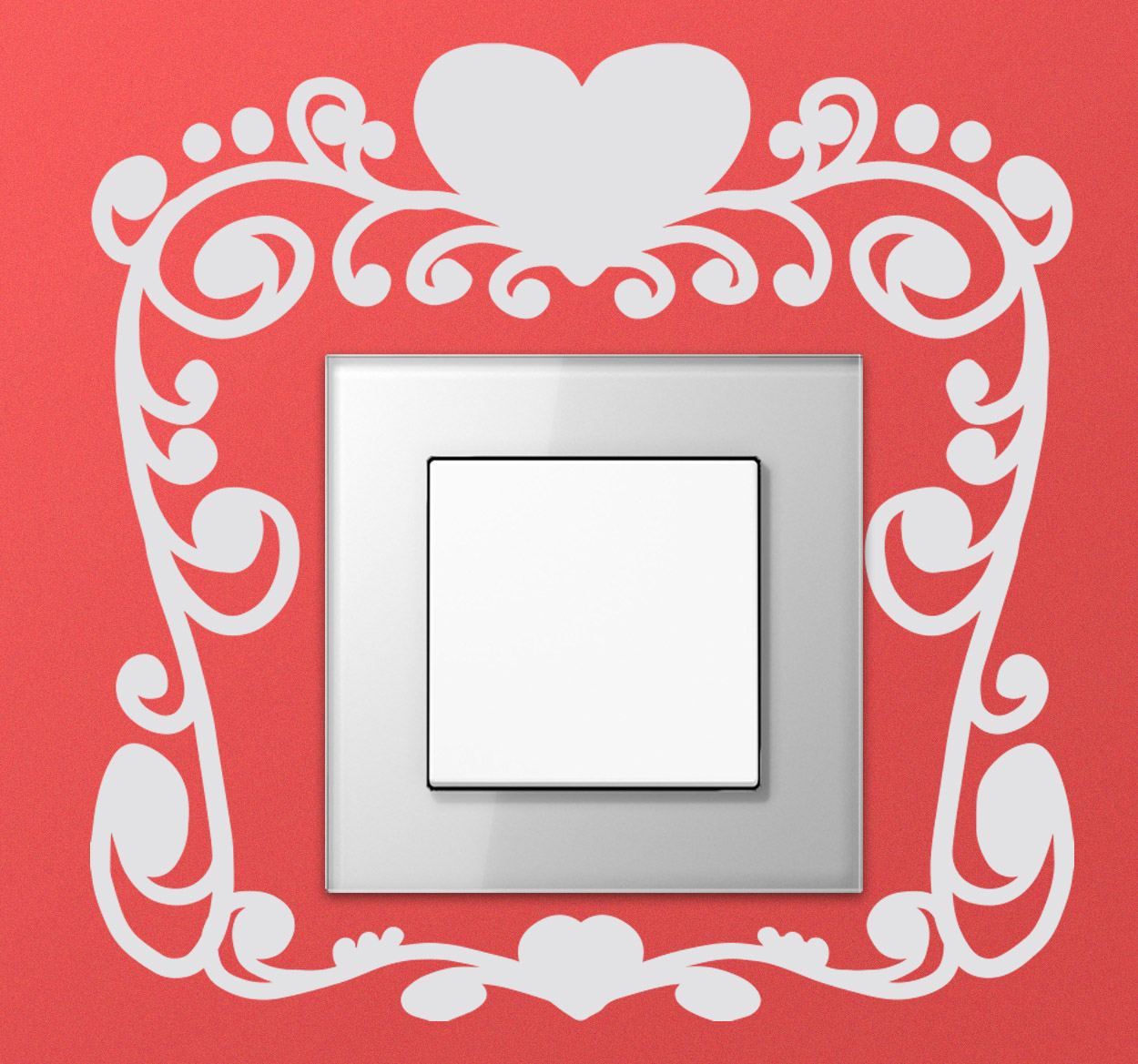 Valentijns sticker Lichtschakelaars Meisjes