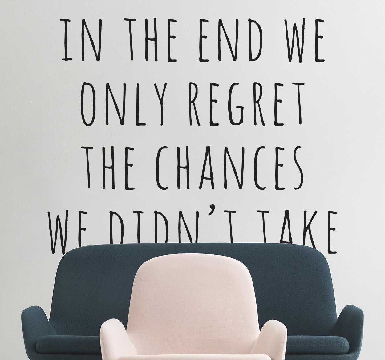 Tekststicker Spijt Quote