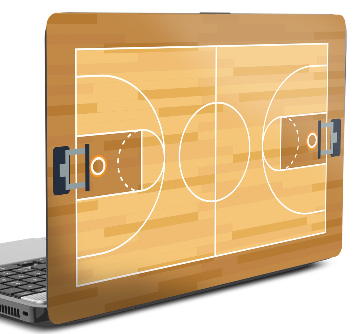 Basketbalveld Laptopsticker