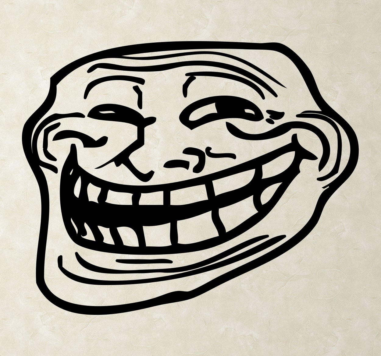 Troll face Muursticker