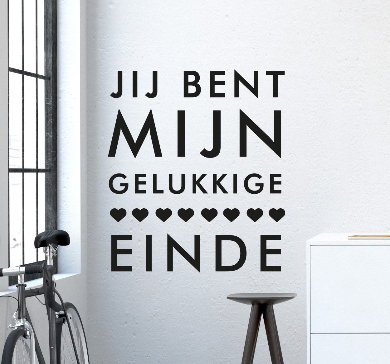 Muursticker Liefde Geluk