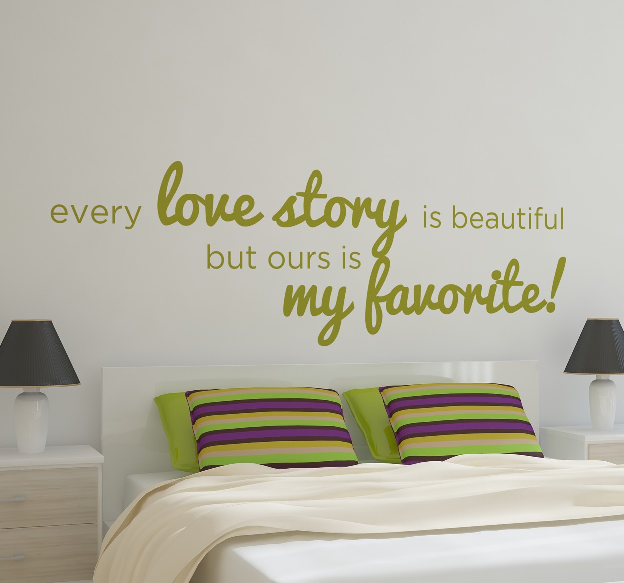 Love Story Muursticker