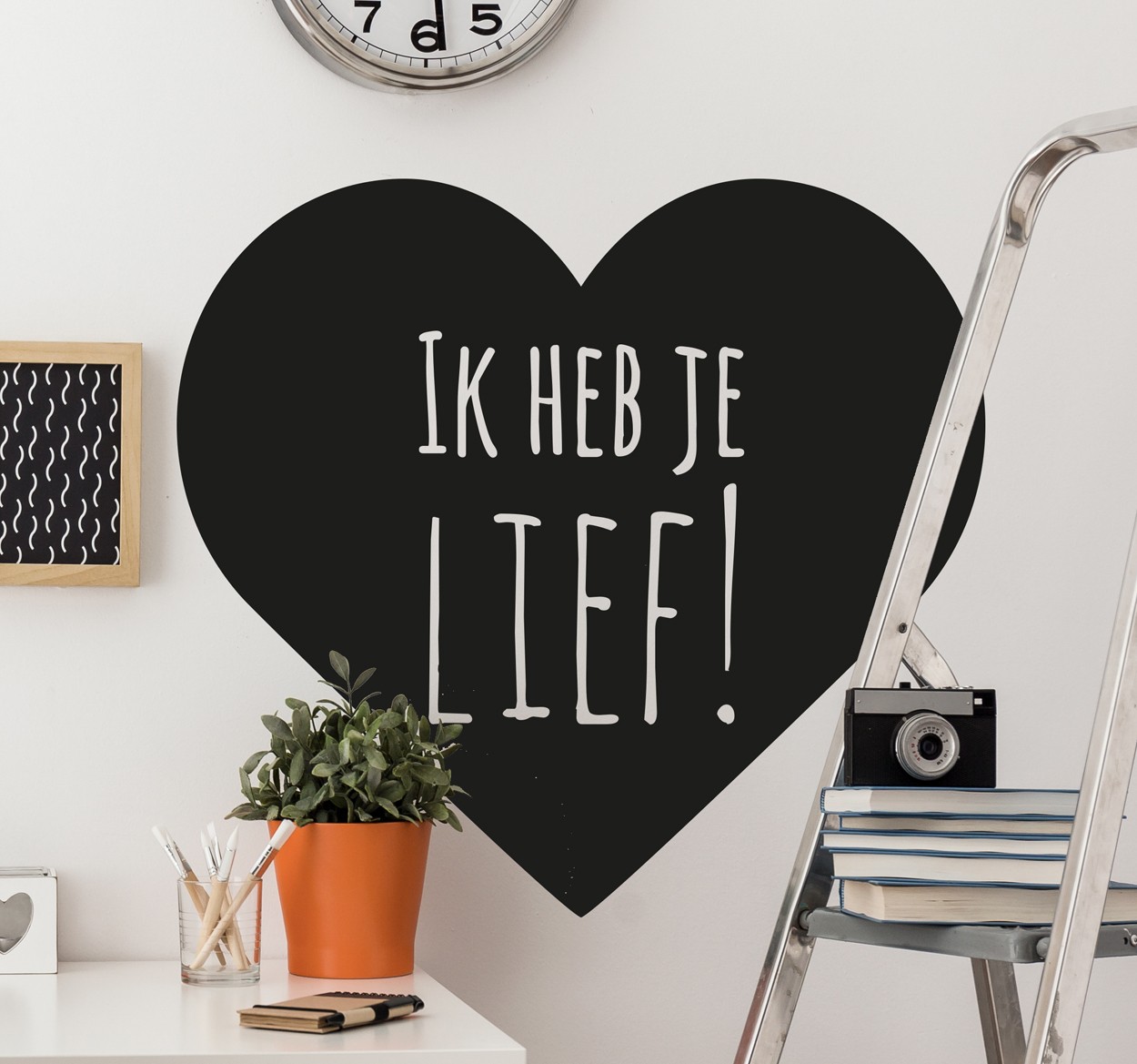 Muursticker Ik Heb Je Lief!