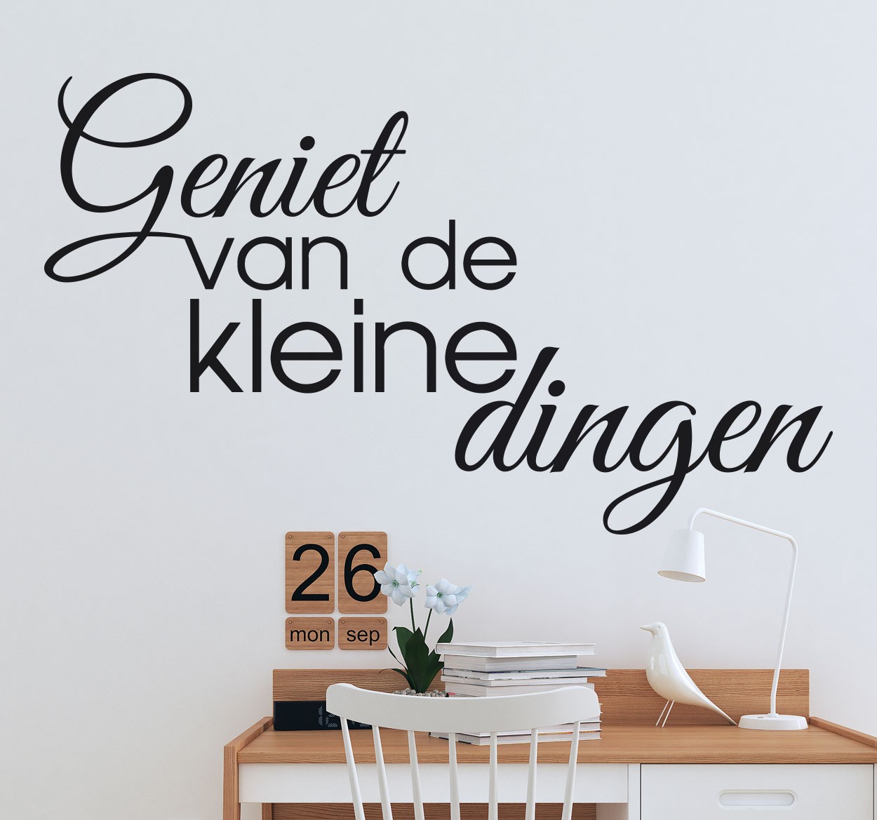 Geniet Van De Kleine Dingen Muursticker
