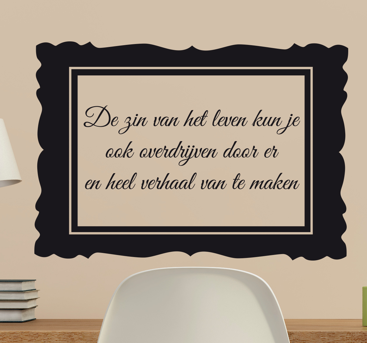 Zin van het Leven Muursticker