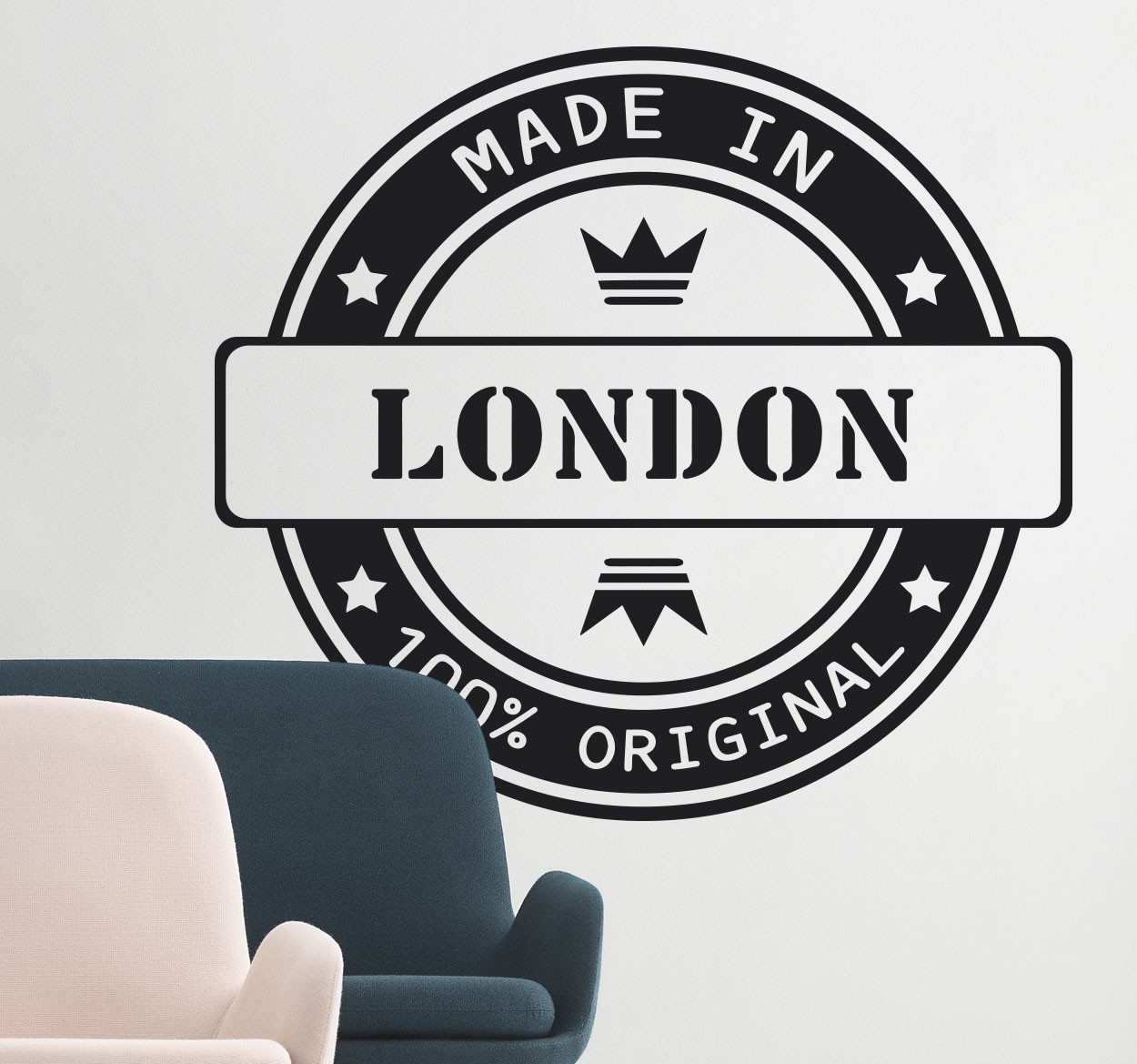 Made in Londen Muursticker