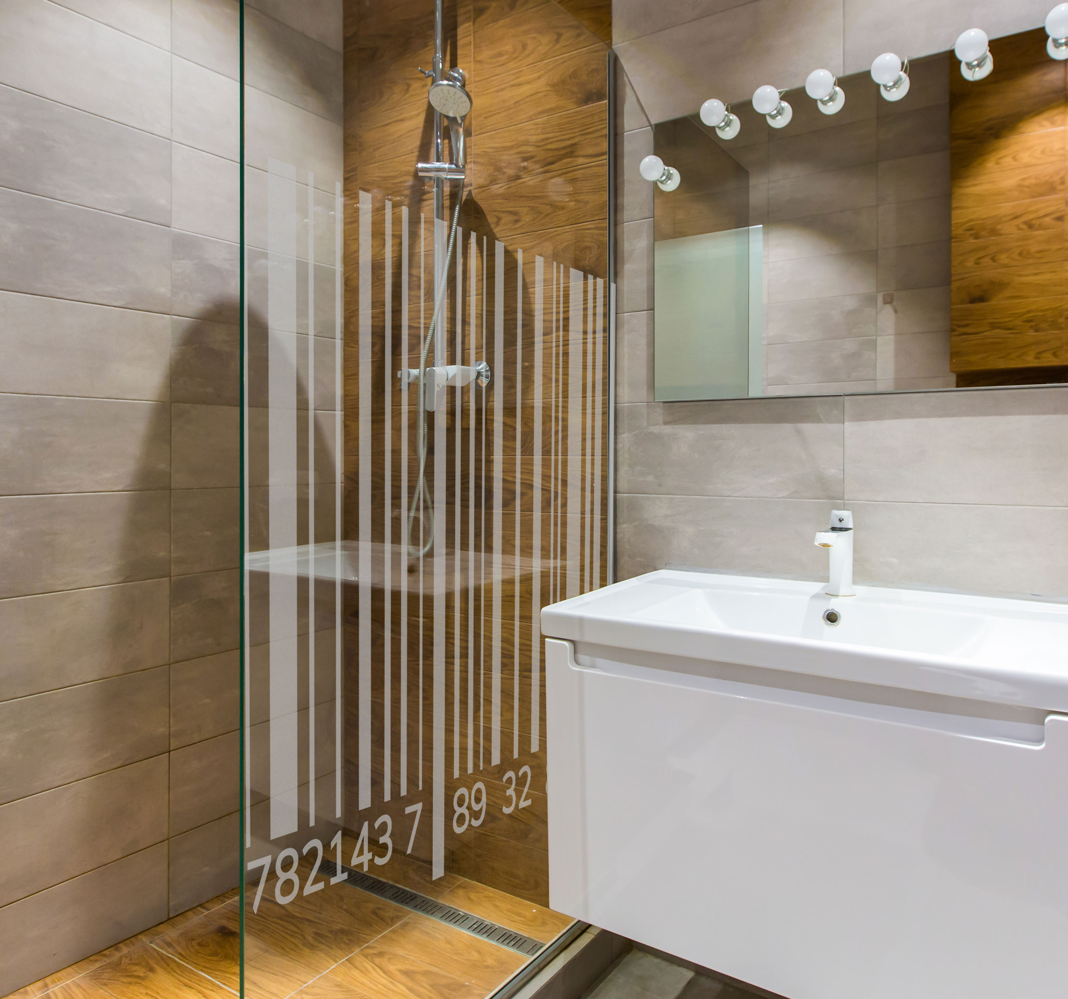 Bar code douchedeur stickers