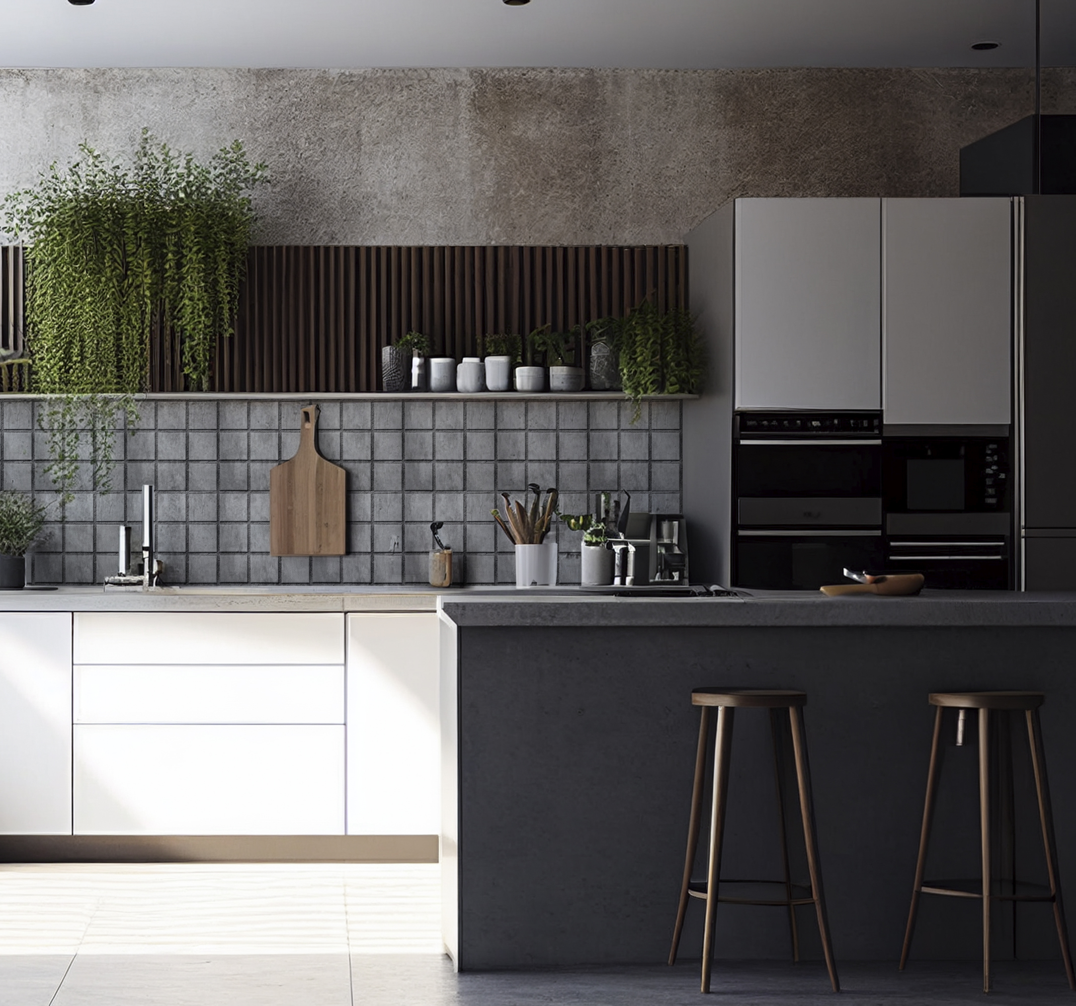 Tegelstickers keuken industiele tegels