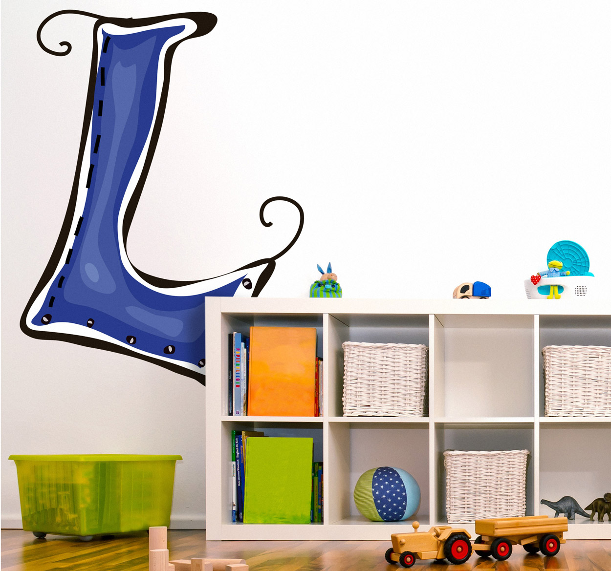 Sticker kinderkamer letter L