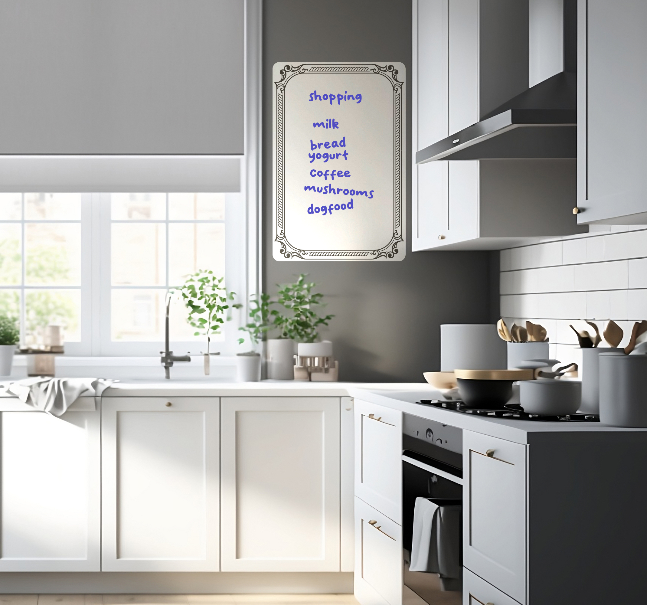 Vintage whiteboard sticker