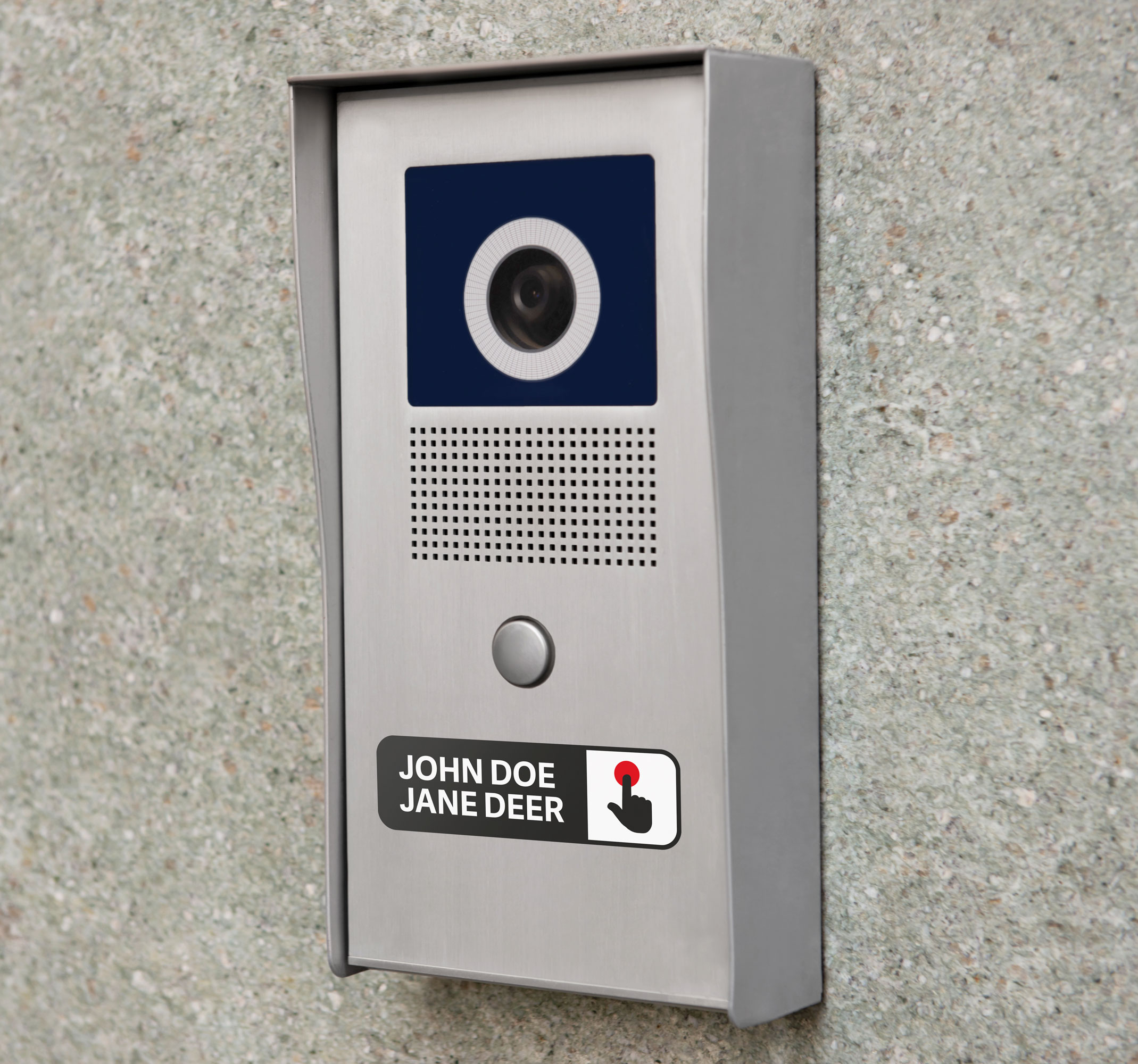 Aanpasbare Intercom Aanwijzingen Sticker