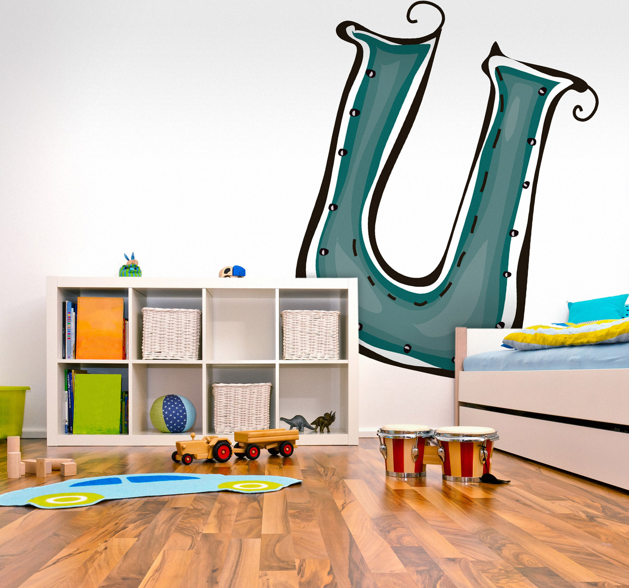 Sticker letter U