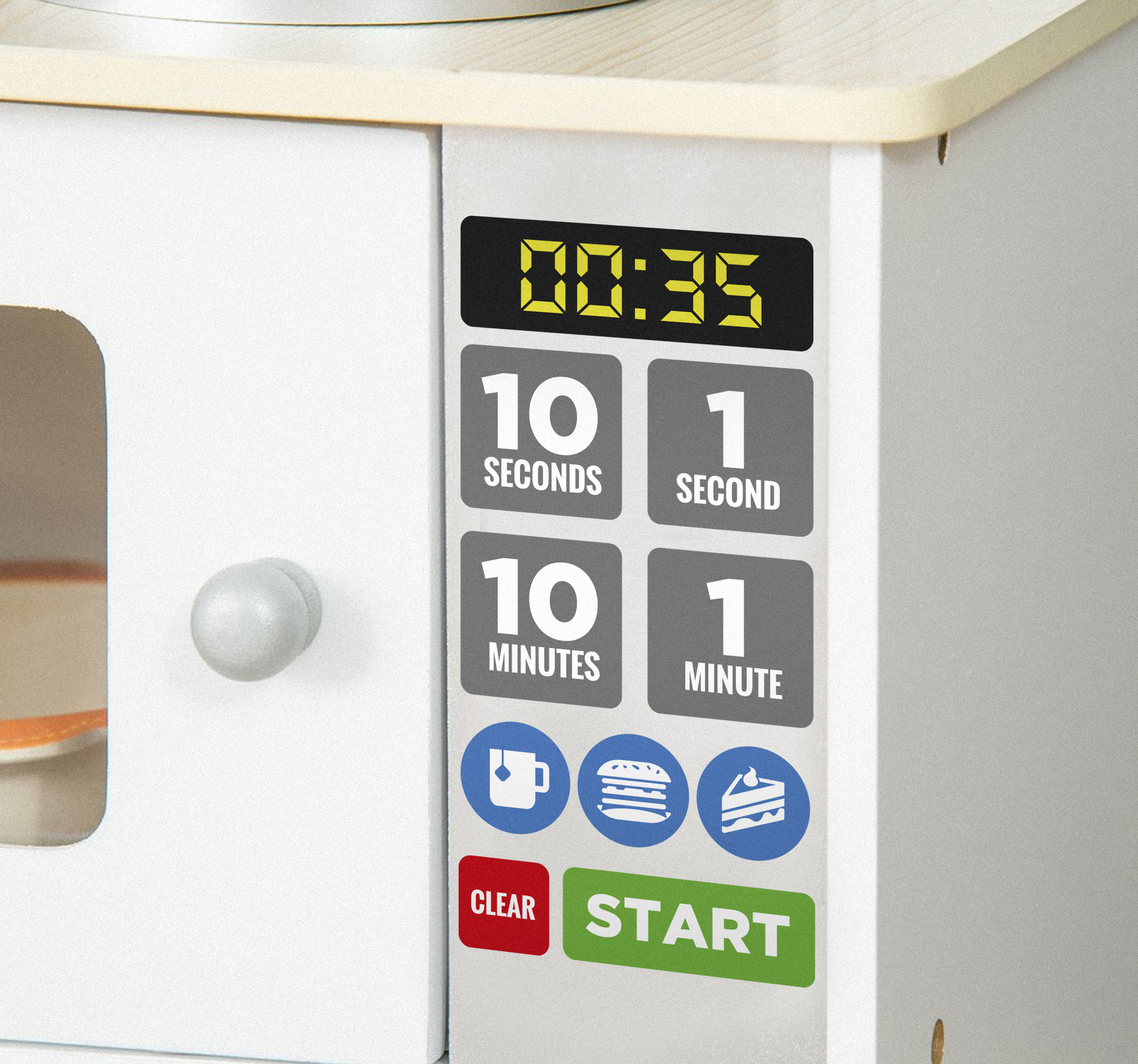 Magnetron knoppen stickers voor speelgoed