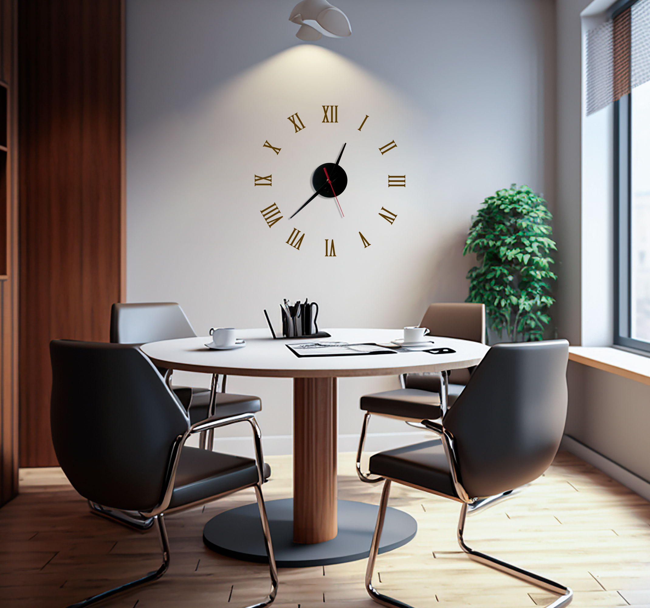 Romeinse cijfers klok stickers