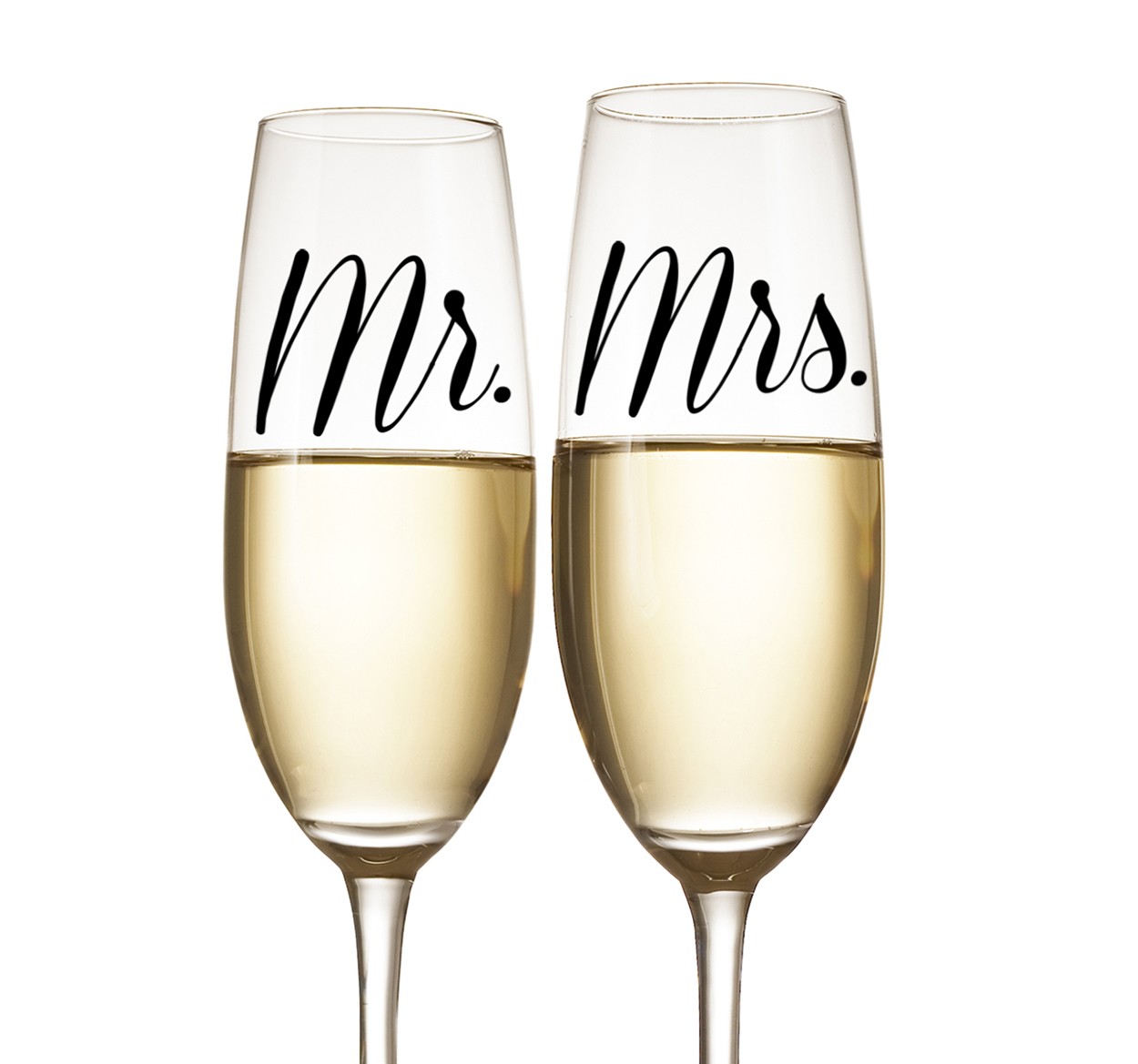 Decoratieve Mr and Mrs Sticker