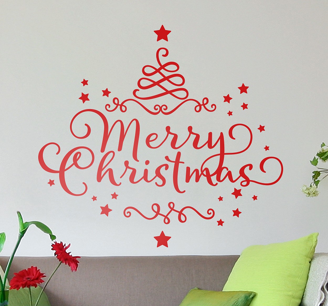 Merry Christmas Kerst Sticker