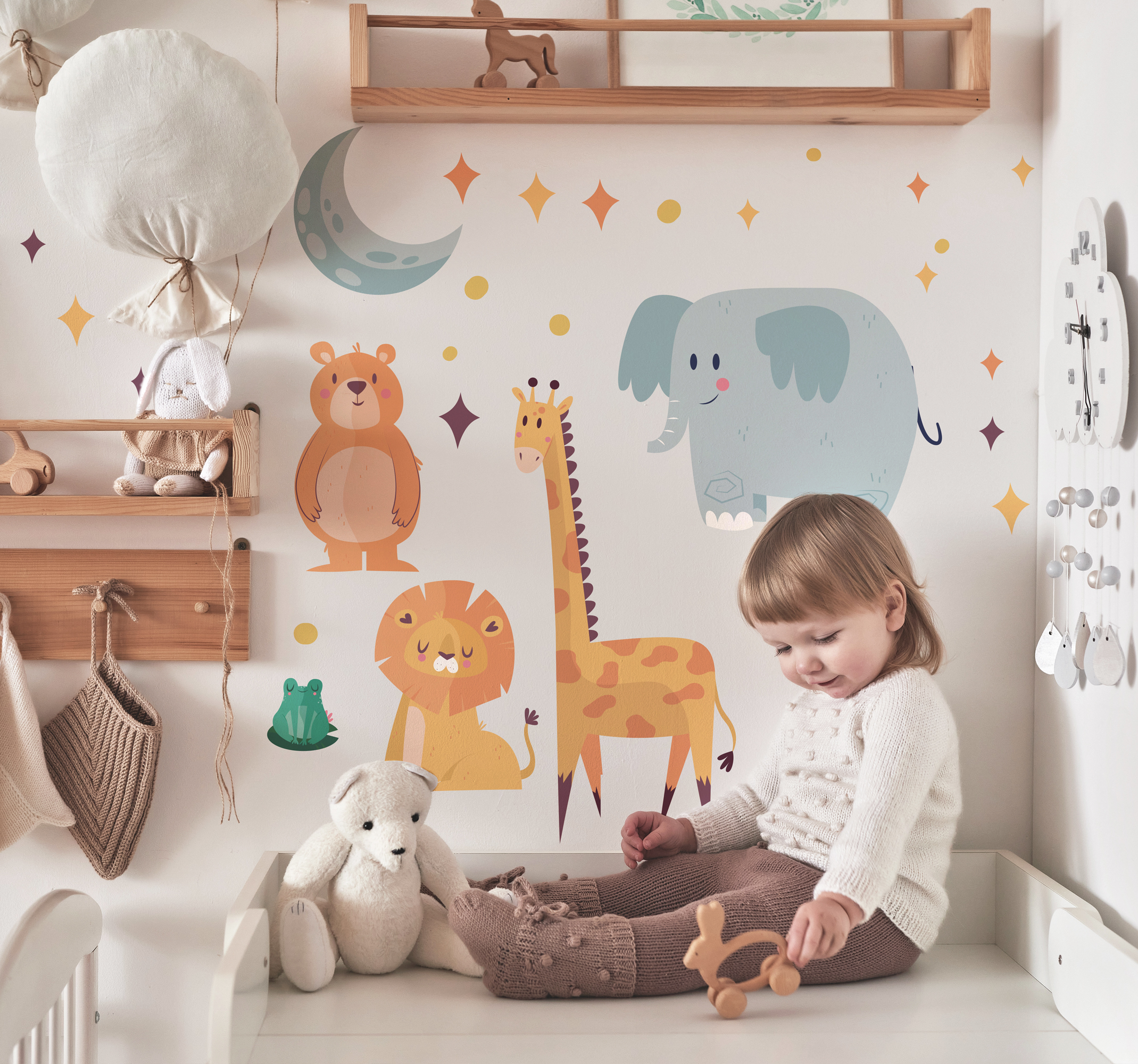 Muursticker kinderkamer dieren