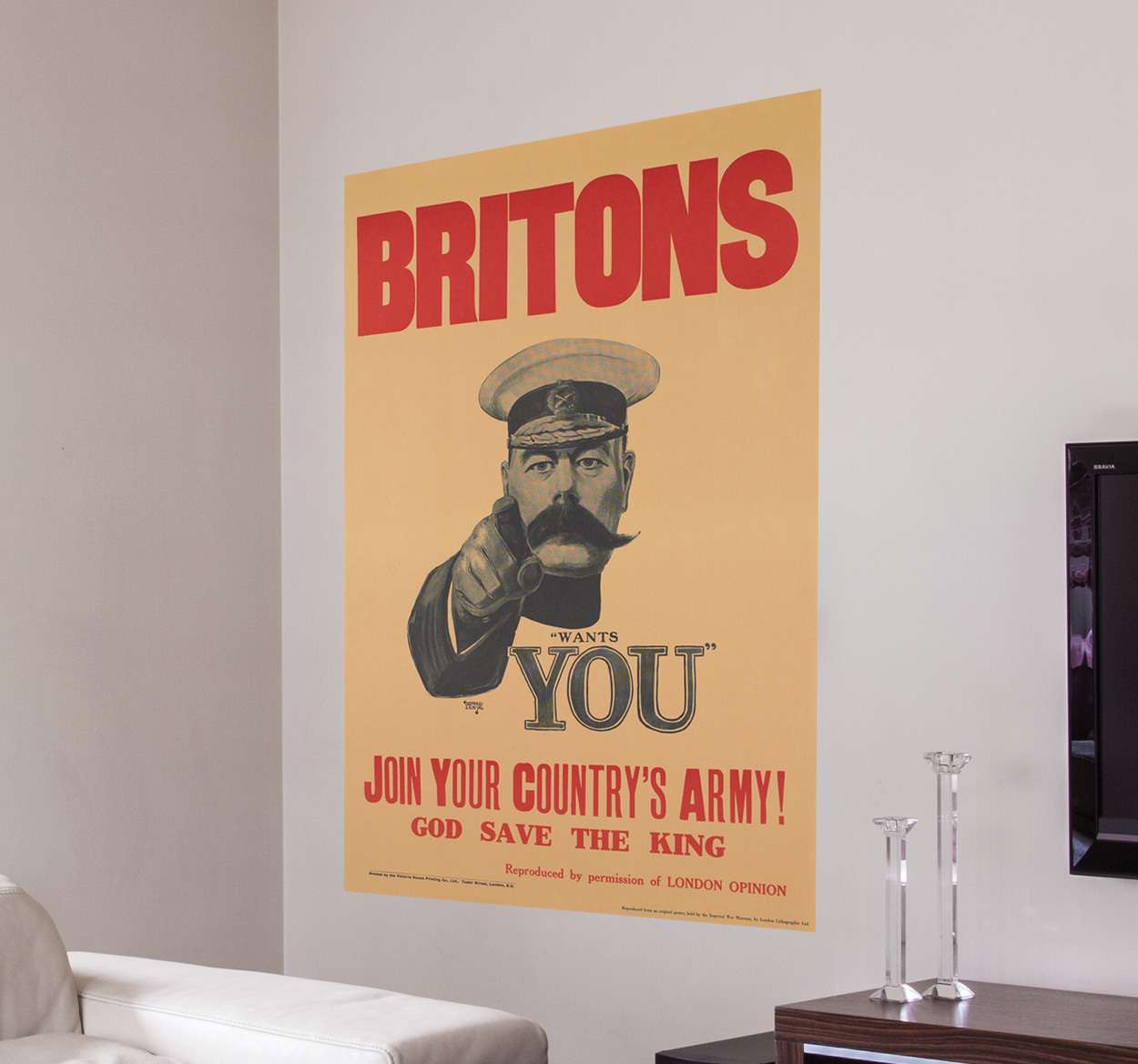 Muursticker Britons wants you