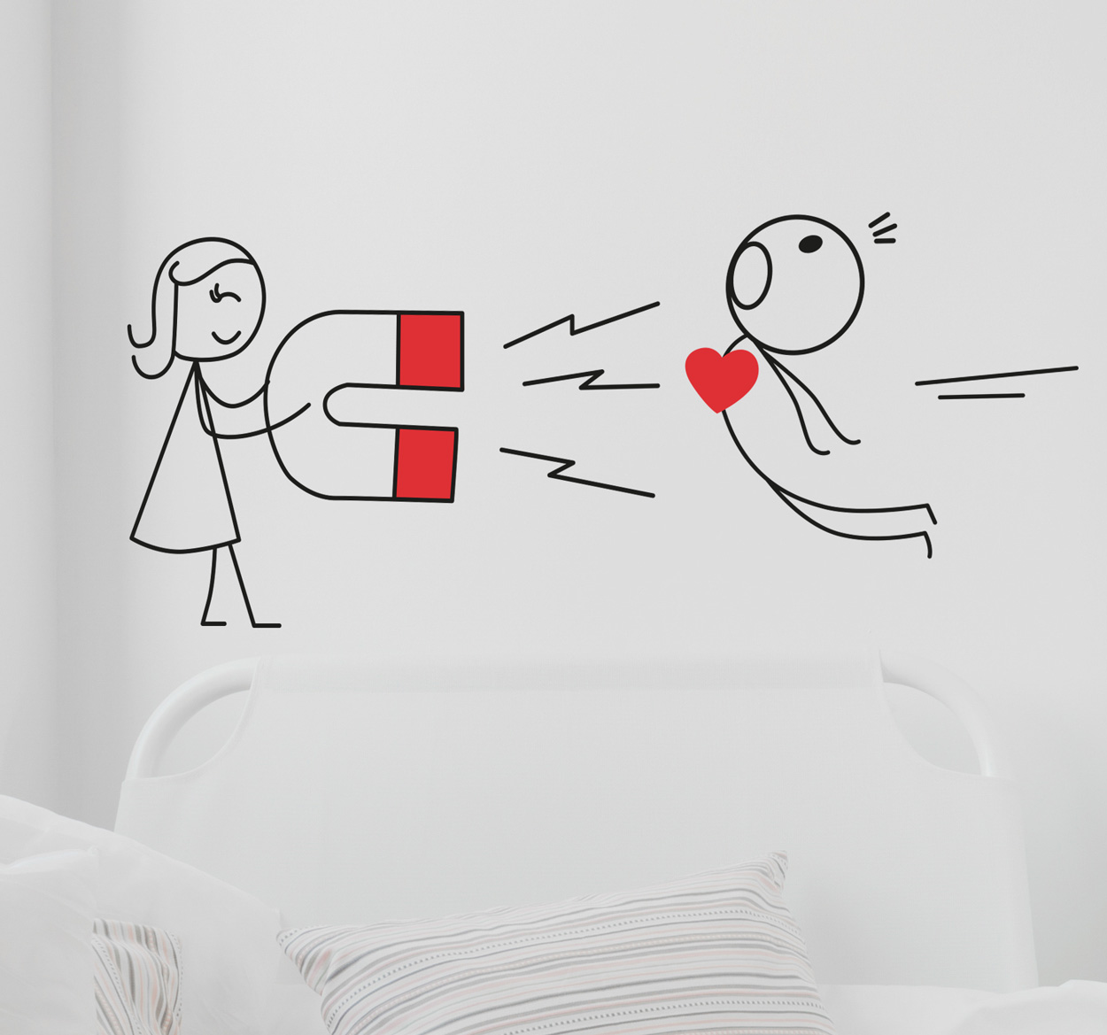 Sticker Magneet naar jongen