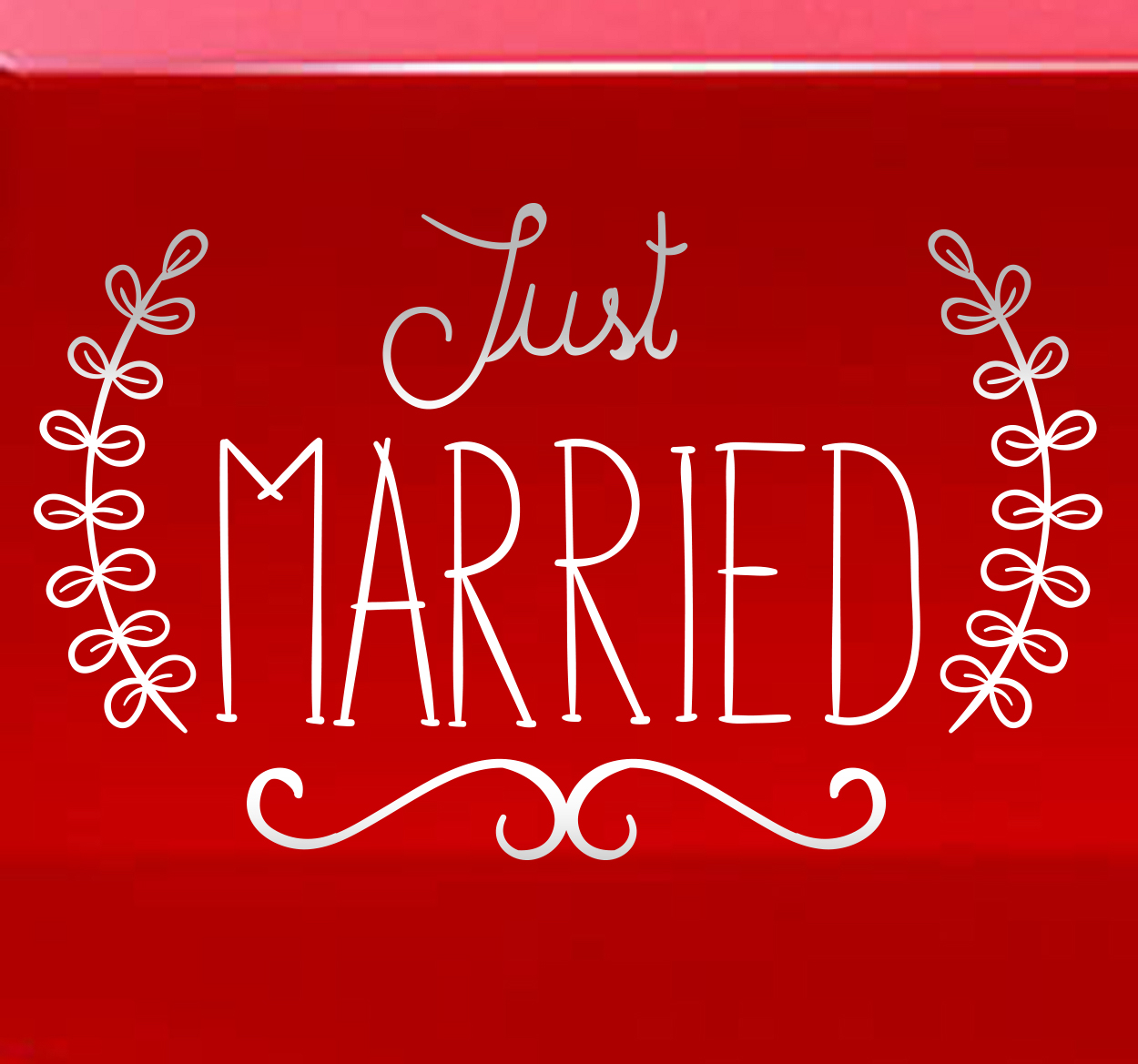 Muursticker Just Married