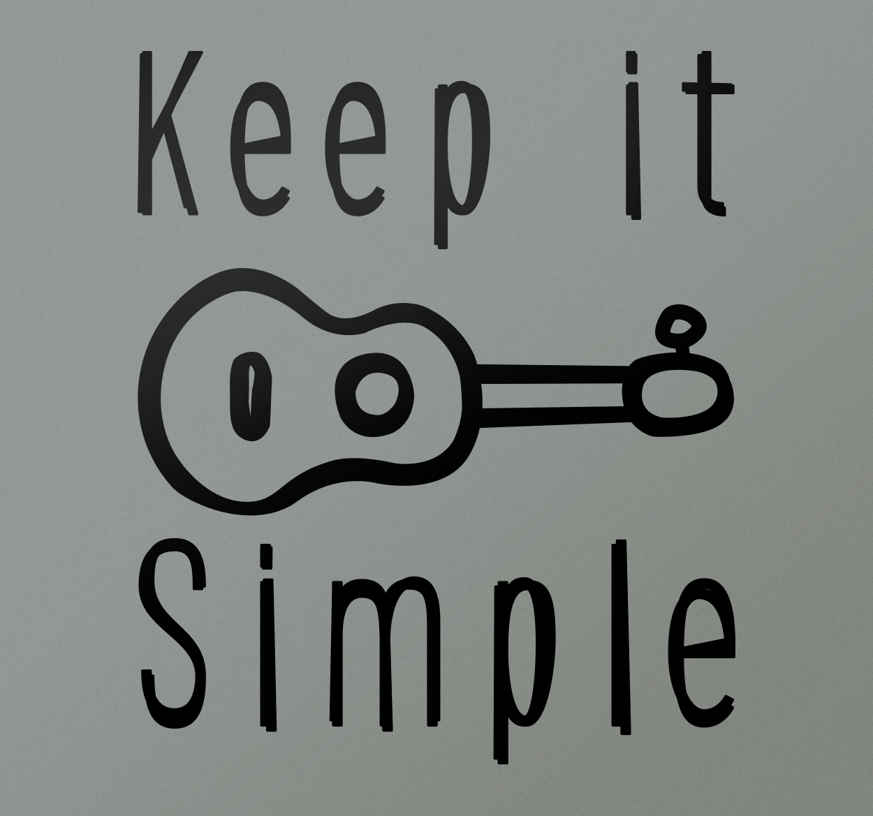 Muursticker muziek Keep It Simple