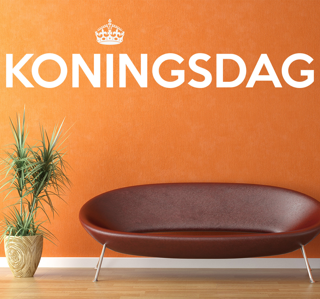 Muursticker Koningsdag