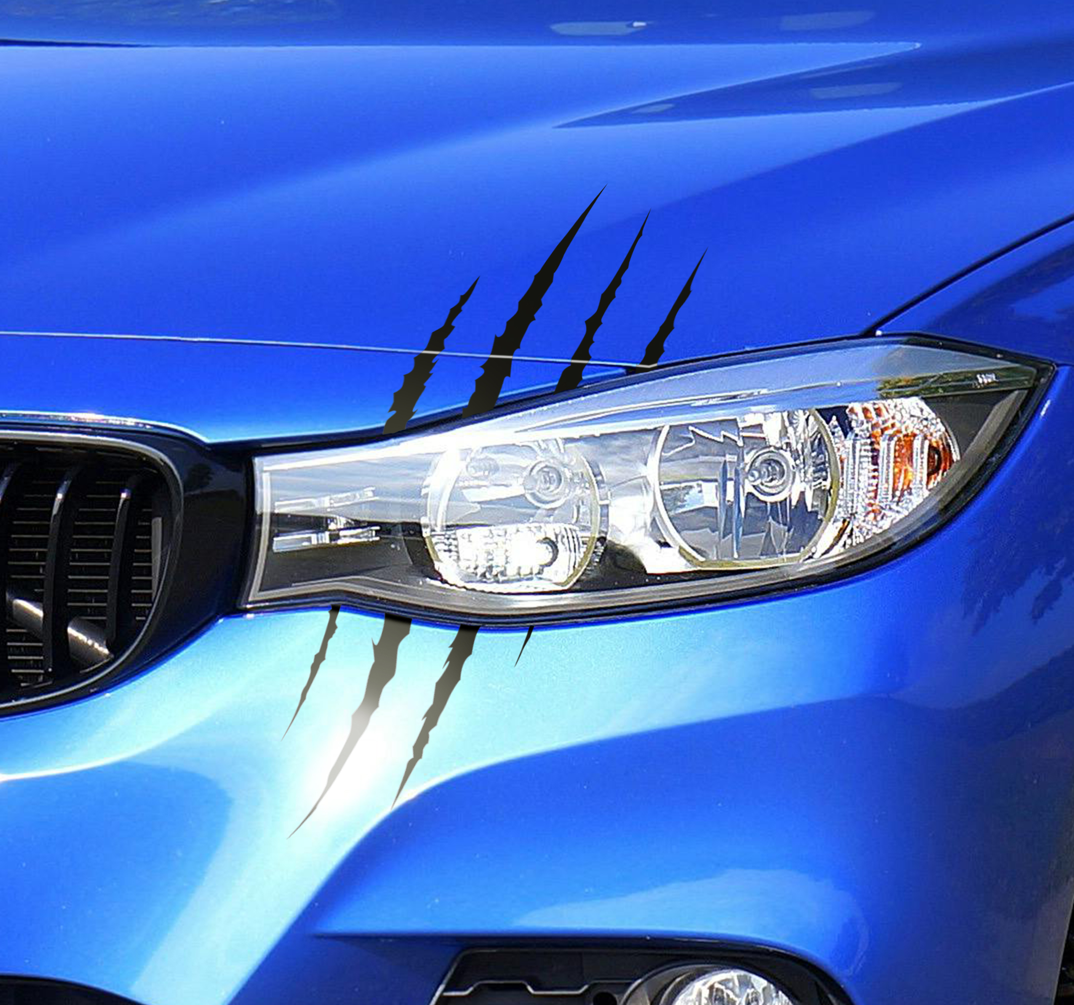 Krassen set voor koplampen auto sticker