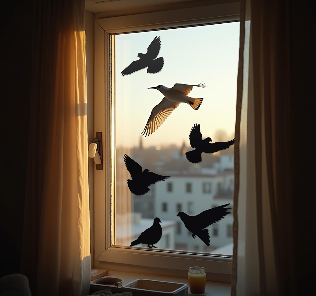 Vogels anti-botsing raamsticker