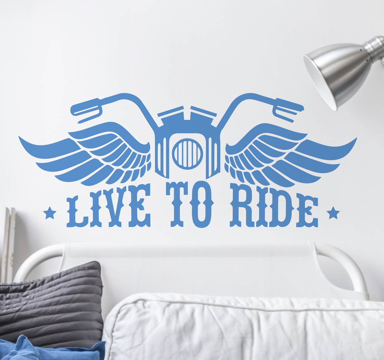 Wanddecoratie live to ride