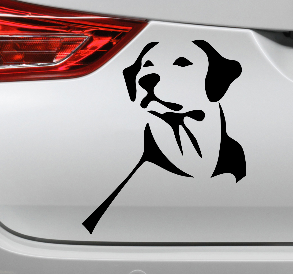 Autosticker Labrador retriever hond