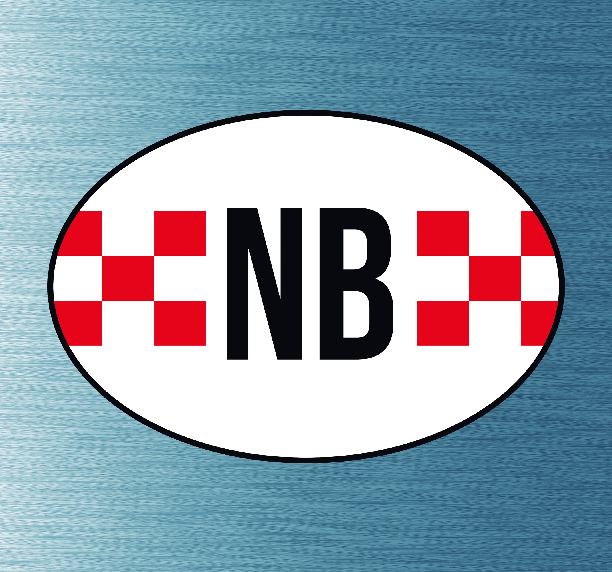 Autostickers vlag Noord Brabant