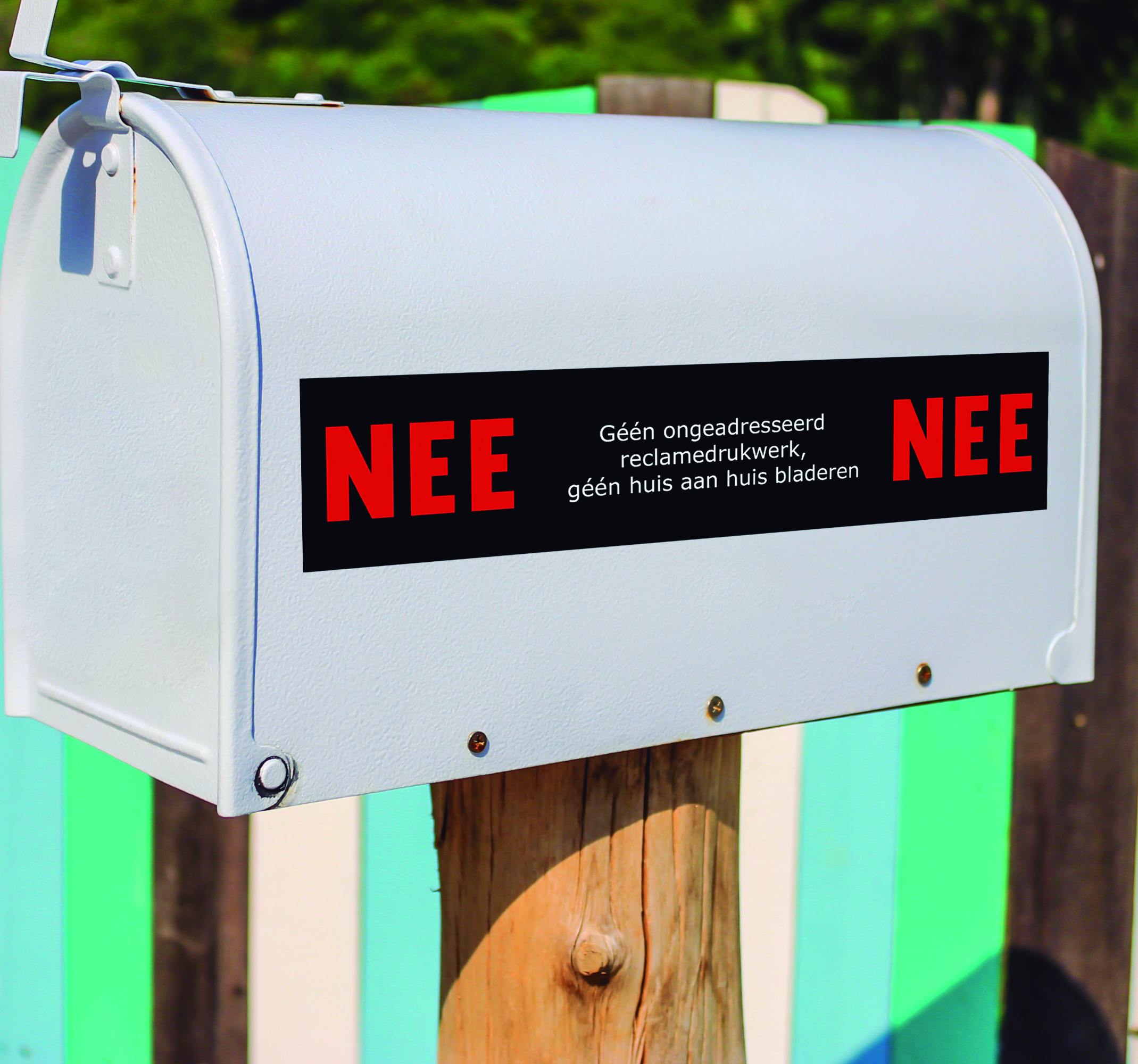 Muurstickers tekst NEE NEE sticker Geen verkoop