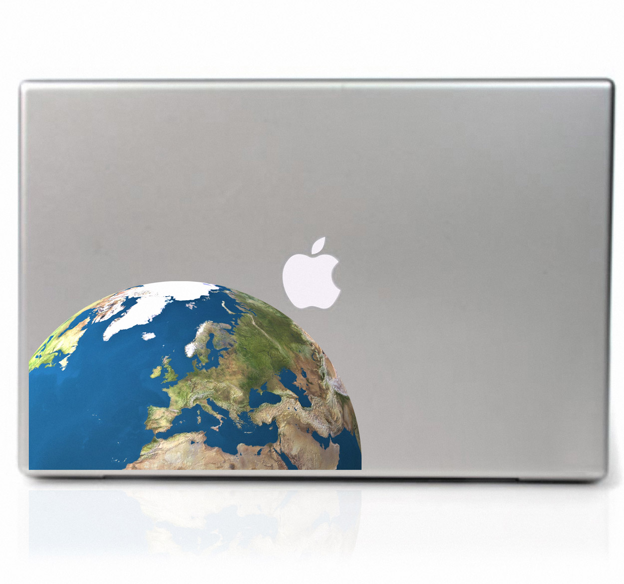 Sticker voor Macbook wereldbol
