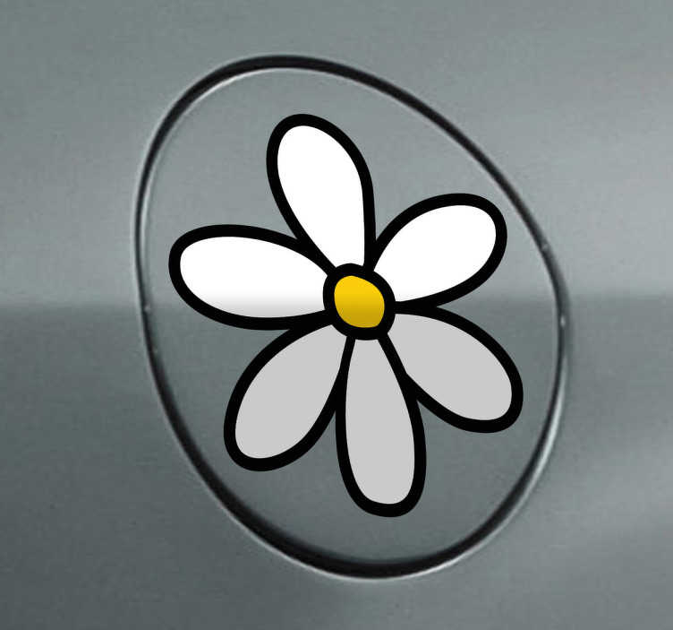 Autosticker met bloemen madeliefje