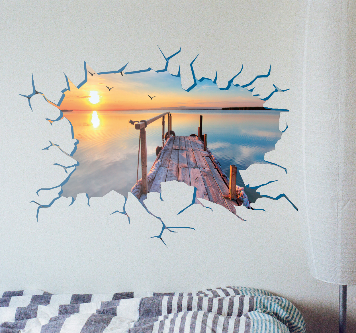 Gepersonaliseerde foto Muursticker woonkamer